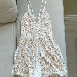 White Lace Romper
